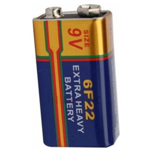 4 Baterías 9V Hillflower Carbono Zinc 6F22 Larga Duración