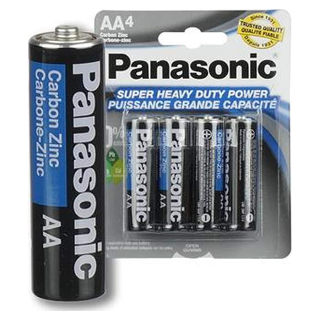 Baterías AA Panasonic 12 Pcs Carbono Zinc 1.5V Uso General