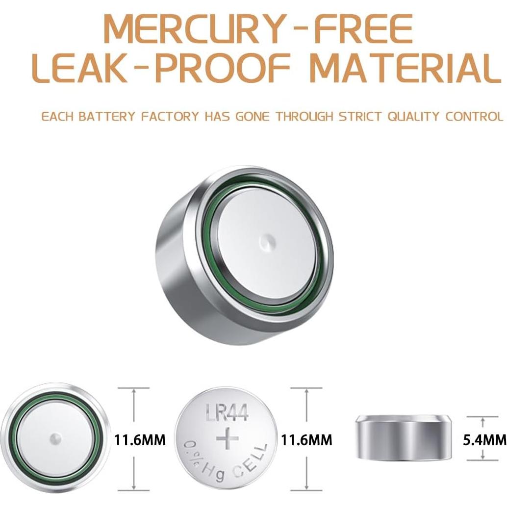 Baterías Alcalinas L1154f AG13 LR44 40 Unidades con Destornillador