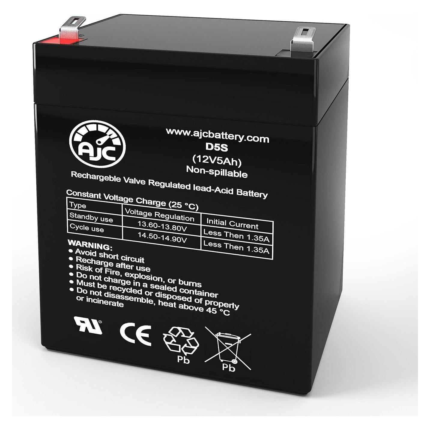 Batería AJC PX-13 12V 5Ah para Scooter Eléctrico