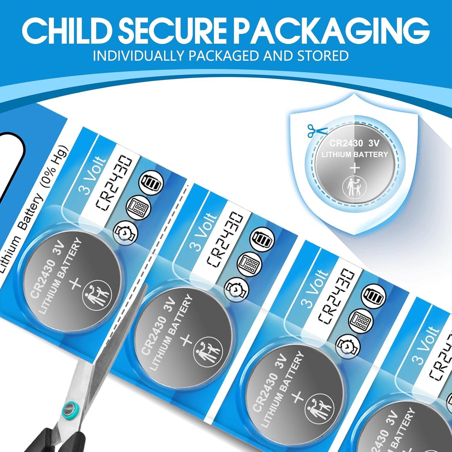 Baterías CR2430 de Litio 3V LeKai - Paquete de 20 Unidades