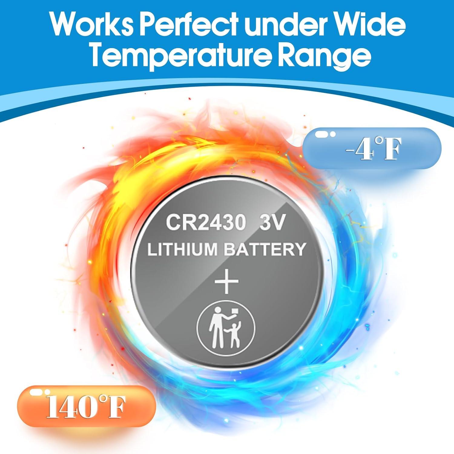 Baterías CR2430 de Litio 3V LeKai - Paquete de 20 Unidades