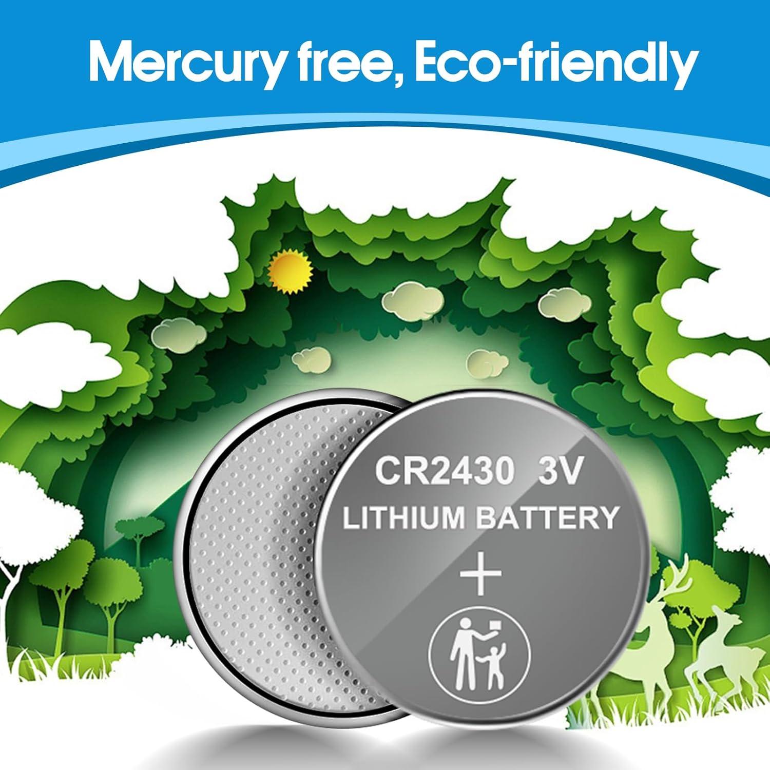 Baterías CR2430 de Litio 3V LeKai - Paquete de 20 Unidades