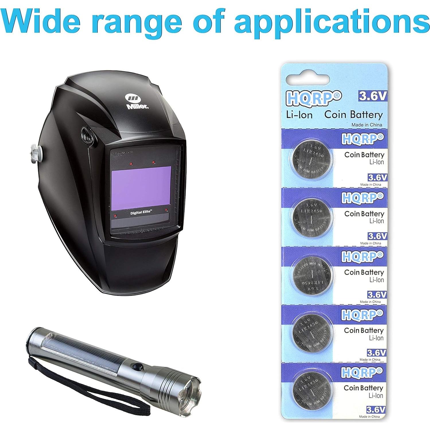 Baterías Recargables HQRP de 3.6V para LIR2450 y Casco Miller