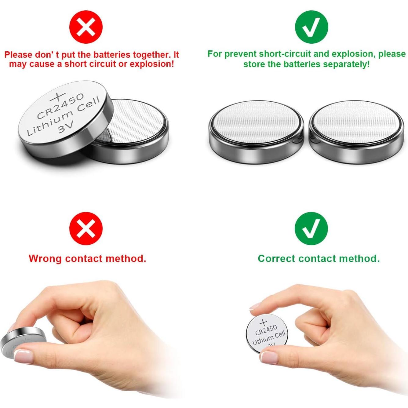 Baterías de Litio GutAlkaLi CR2450 3V - 40 Piezas de Alto Rendimiento