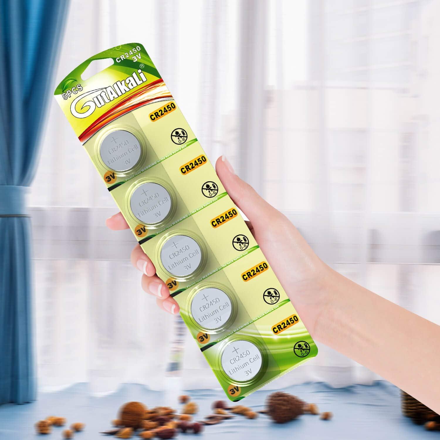 Baterías de Litio GutAlkaLi CR2450 3V - 40 Piezas de Alto Rendimiento