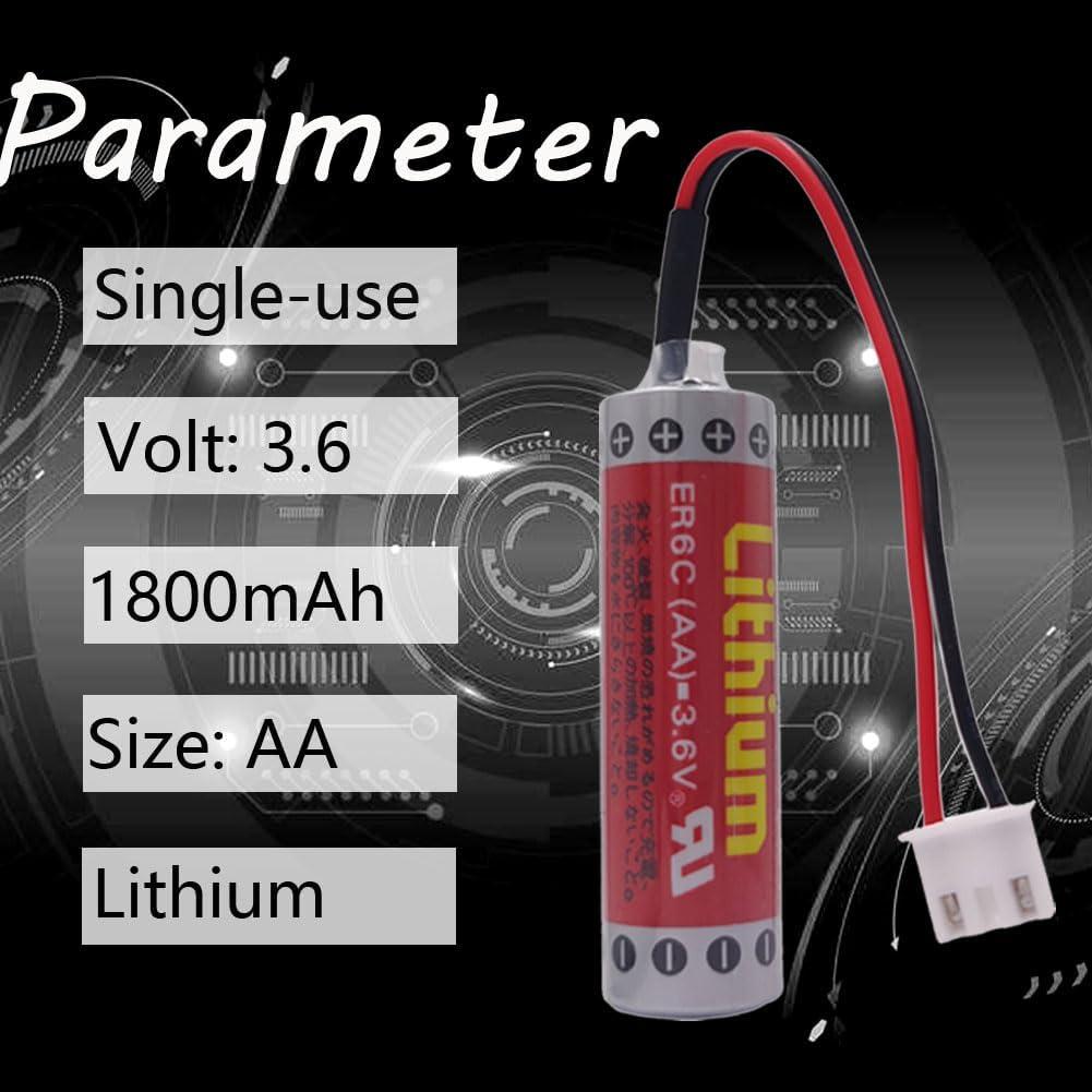 Paquete de 10 Baterías ER6C AA 3.6V 1800mAh para PLC