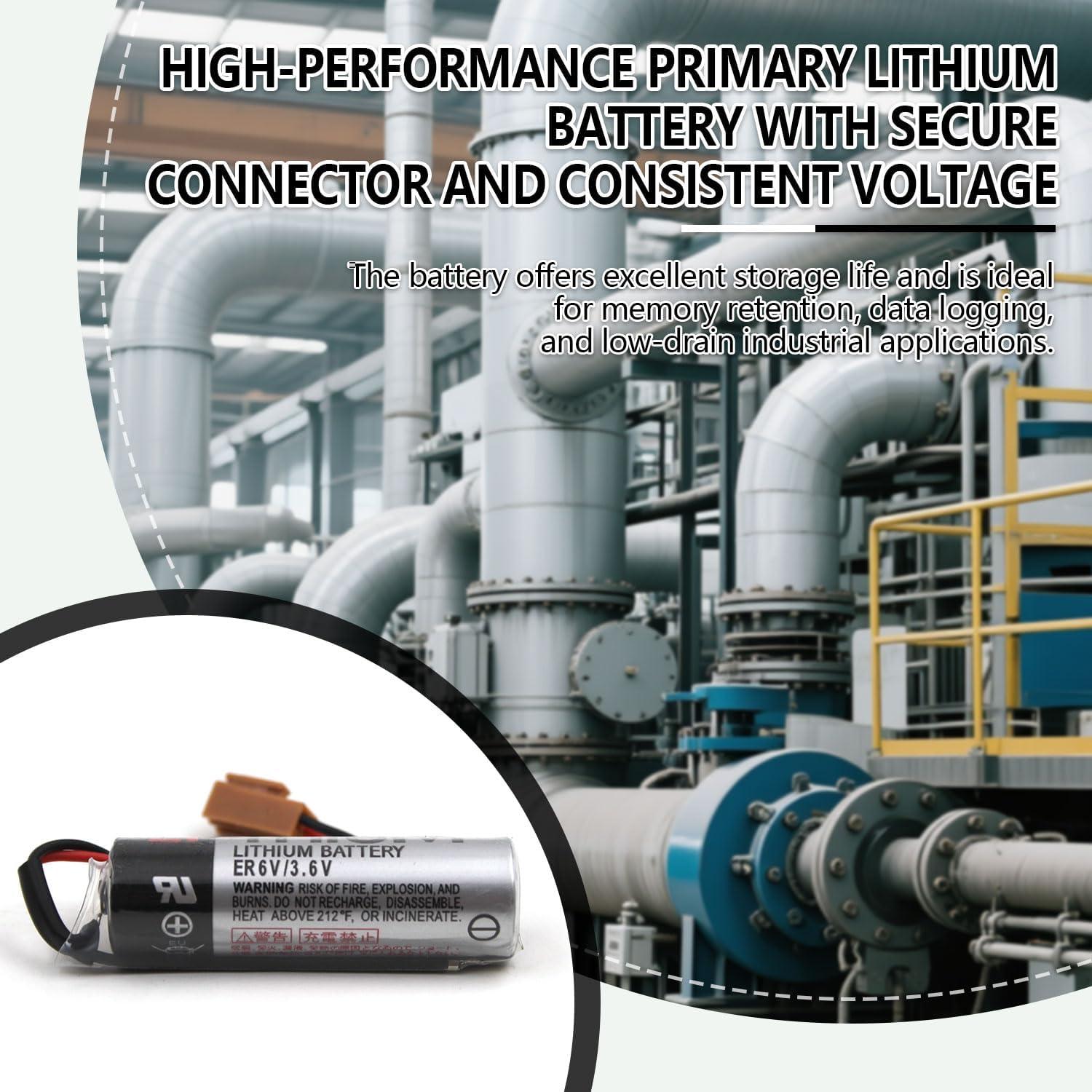 Batería de Litio Primaria elxjar ER6V 3.6V 2700mAh 2-Pack