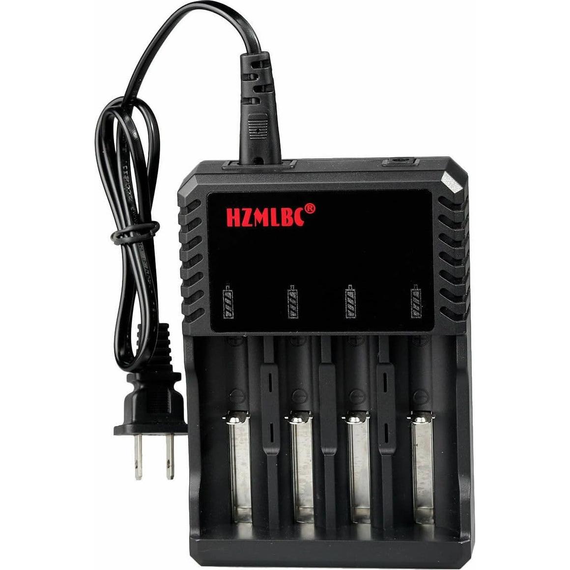 Cargador Universal de Baterías de Litio 4 Slots HZMLBC