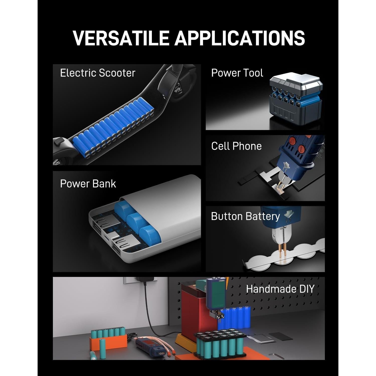 Soldador de Puntos Glitter 801D 14500W 3.81kg Automático