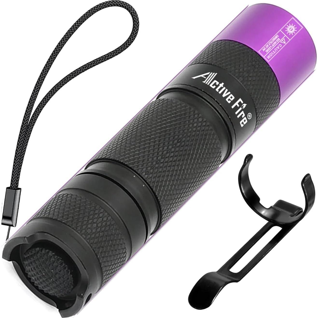 Linterna UV 365nm ACTIVEFIRE Mini para Detección de Orina