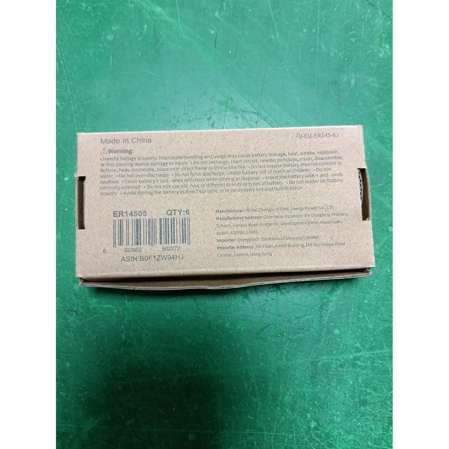 Paquete de 6 Baterías ER14505 3.6V AA Litio 2700mAh ViCep