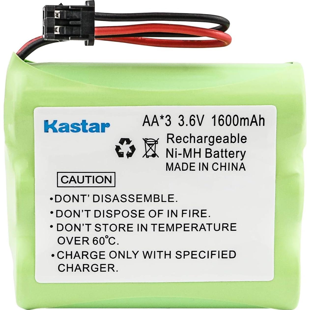 Baterías Recargables Kastar AA 3.6V 1600mAh Ni-MH 2-Pack