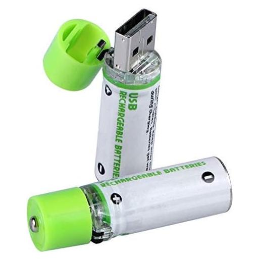 Baterías AA Recargables USB GreenEarth 1450mAh - 2 Piezas