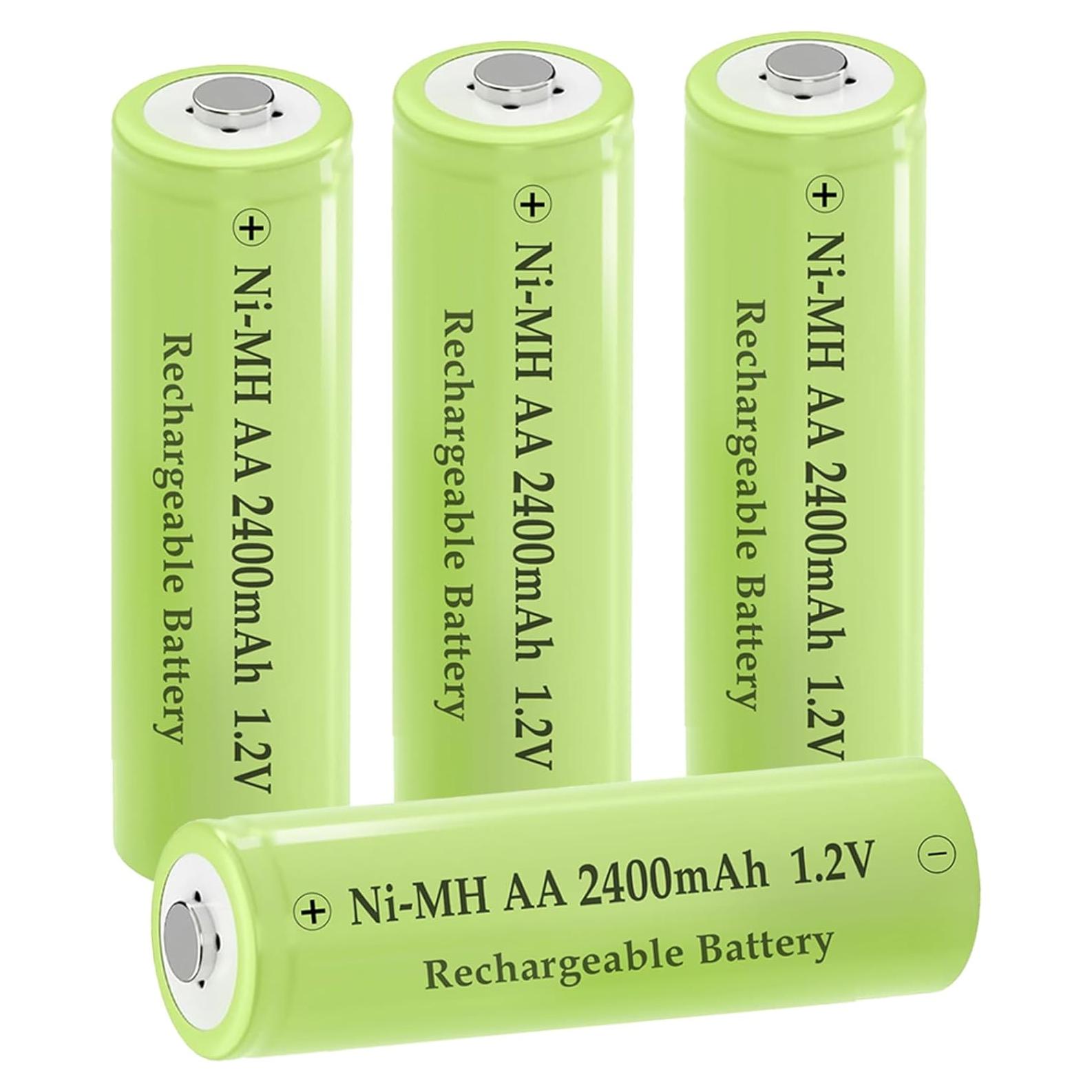 Baterías Recargables AA 2400mAh NiMH Teneyuuo - 4 Piezas