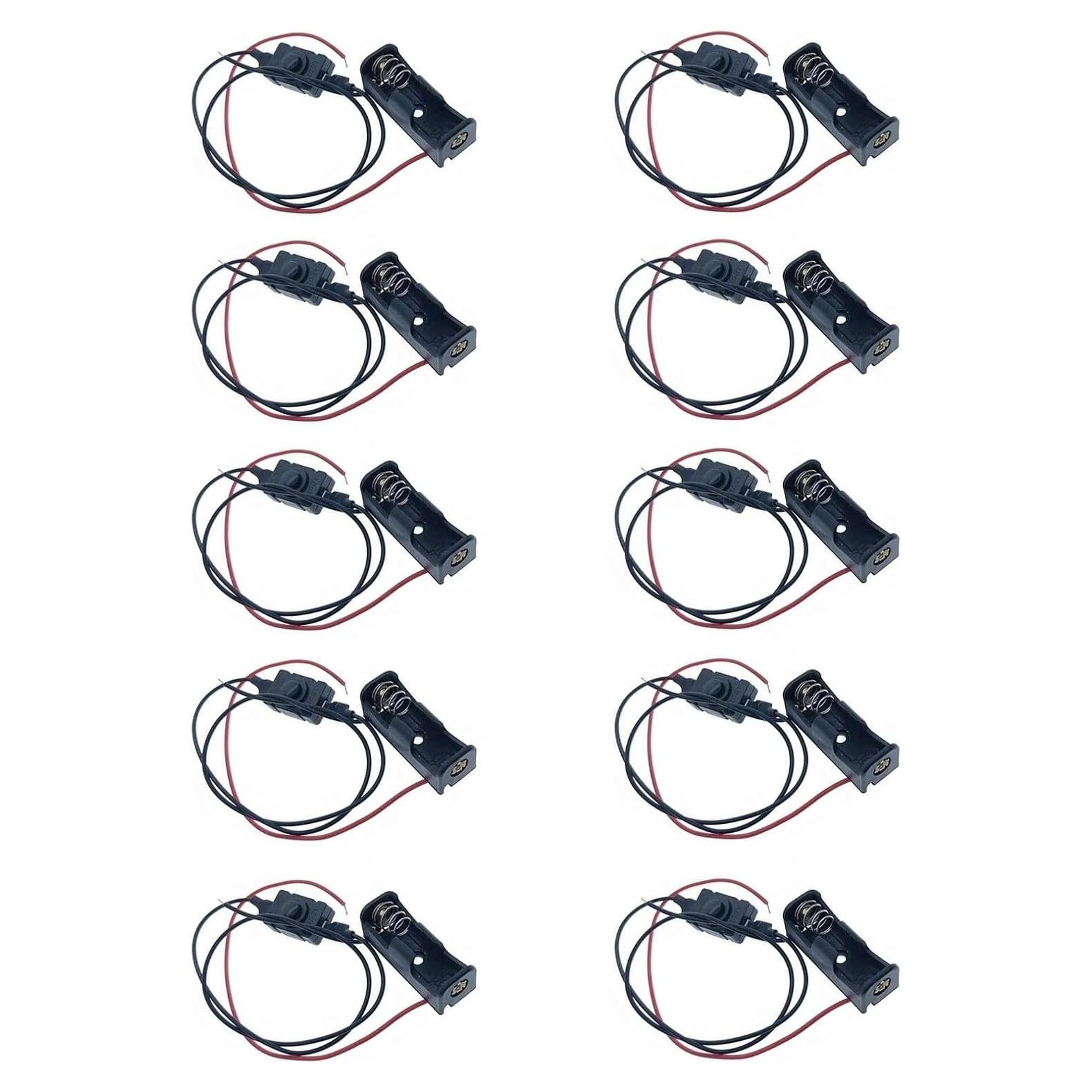 Soporte de Batería A23 HRSYYL con Interruptor 12V y Cables