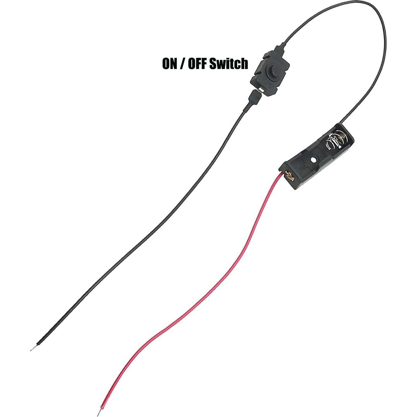 Soporte de Batería A23 HRSYYL con Interruptor 12V y Cables