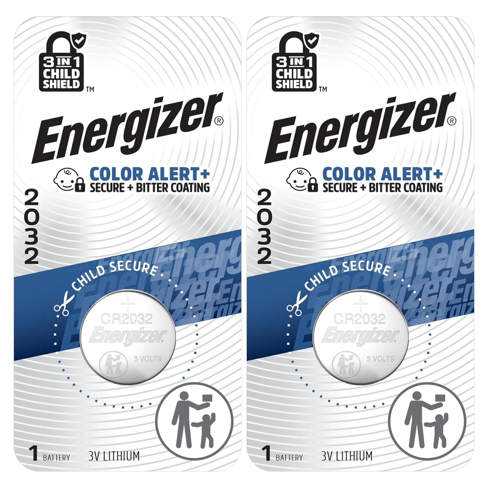 Baterías de Litio Energizer 2032 3V - Paquete de 2 Unidades