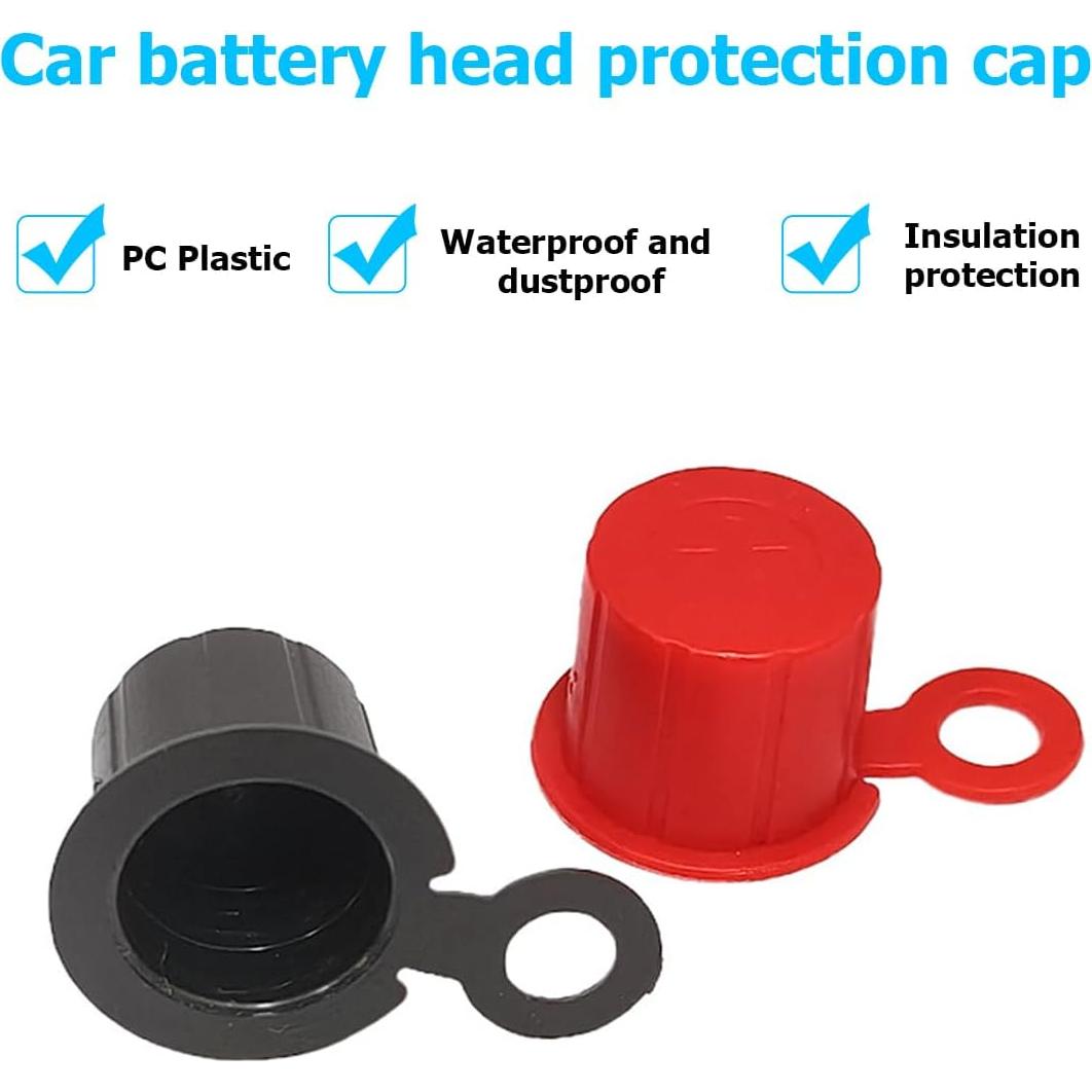 Cubierta de Terminal de Batería Mandark, 4PCS, Aislante Universal