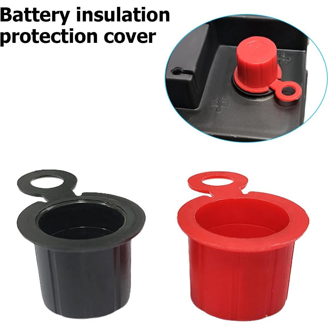 Cubierta de Terminal de Batería Mandark, 4PCS, Aislante Universal