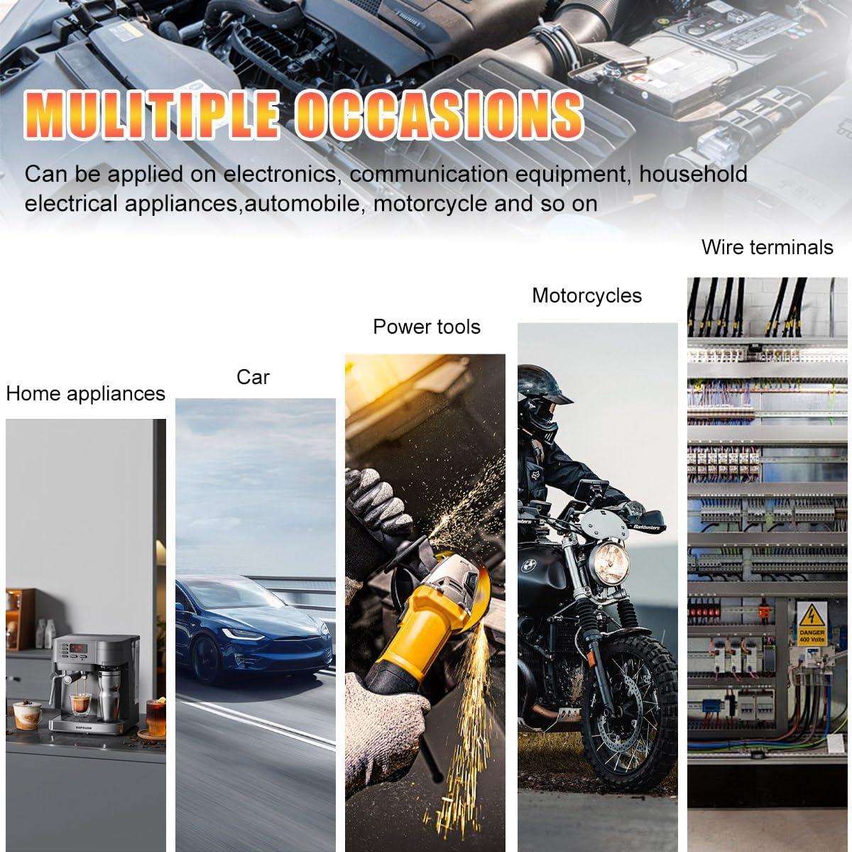 Cubierta de Terminal de Batería Ohleats 2 PCS Aislante PVC