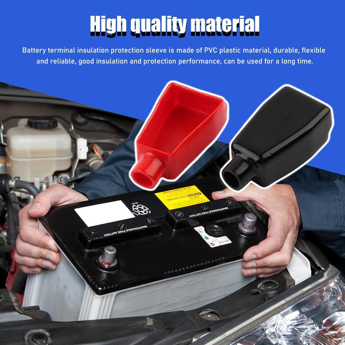 Cubiertas de Terminal de Batería Suvnie 2 PCS Aislantes PVC