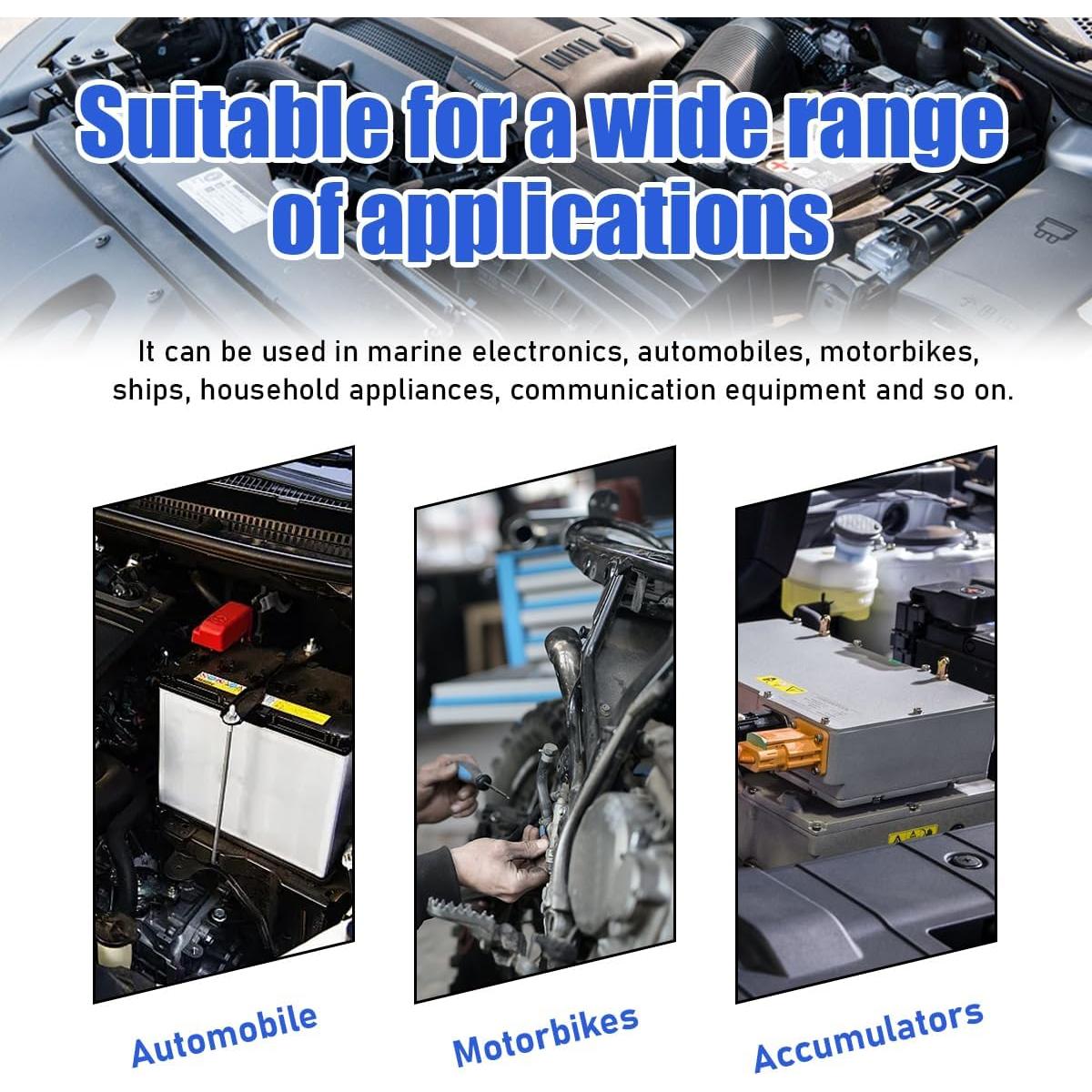 Cubiertas de Terminal de Batería Suvnie 2 PCS Aislantes PVC