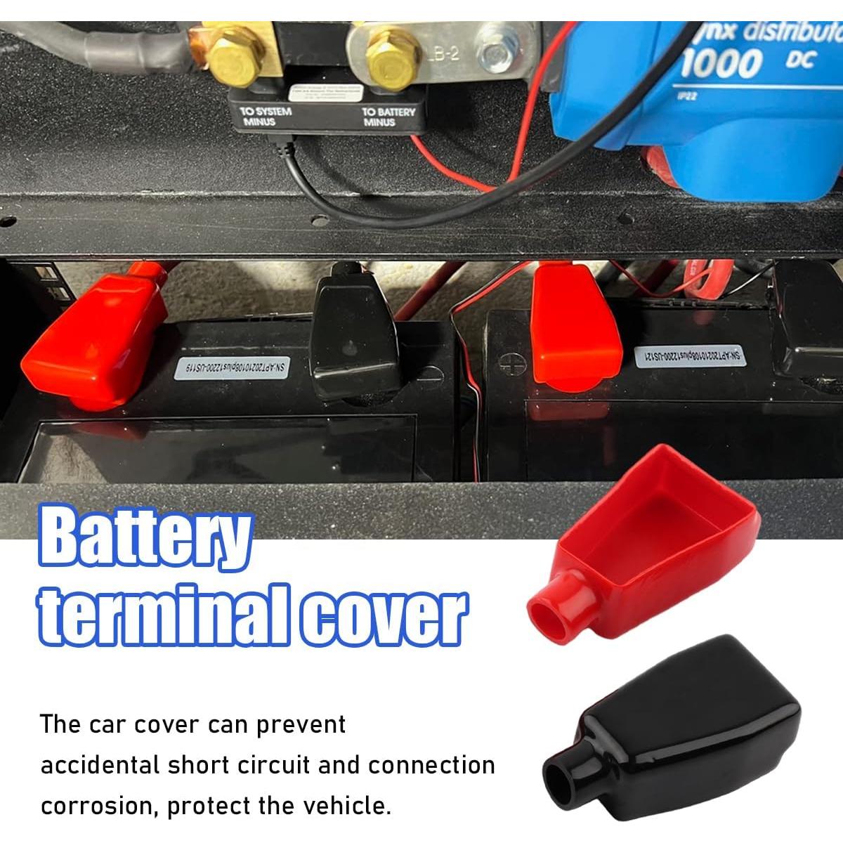 Cubiertas de Terminal de Batería Suvnie 2 PCS Aislantes PVC