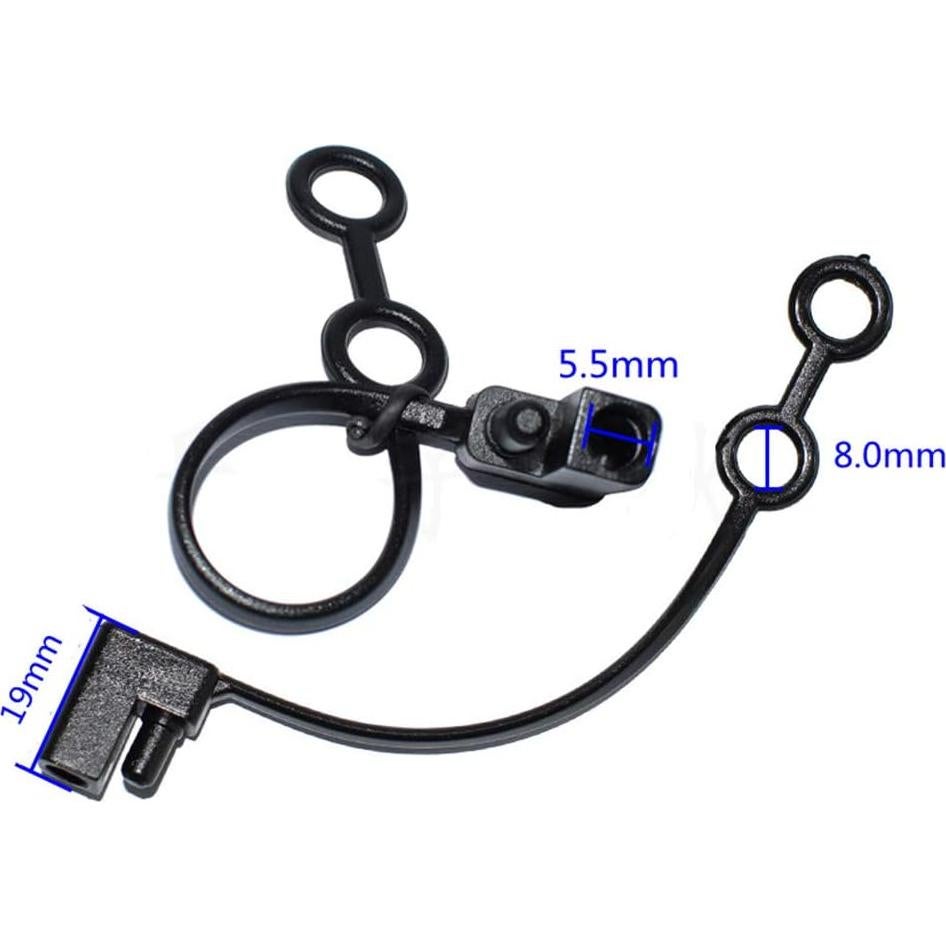 Tapa de Clavija SAE de 2 Pines BaaSid - Impermeable (15 Pzas)