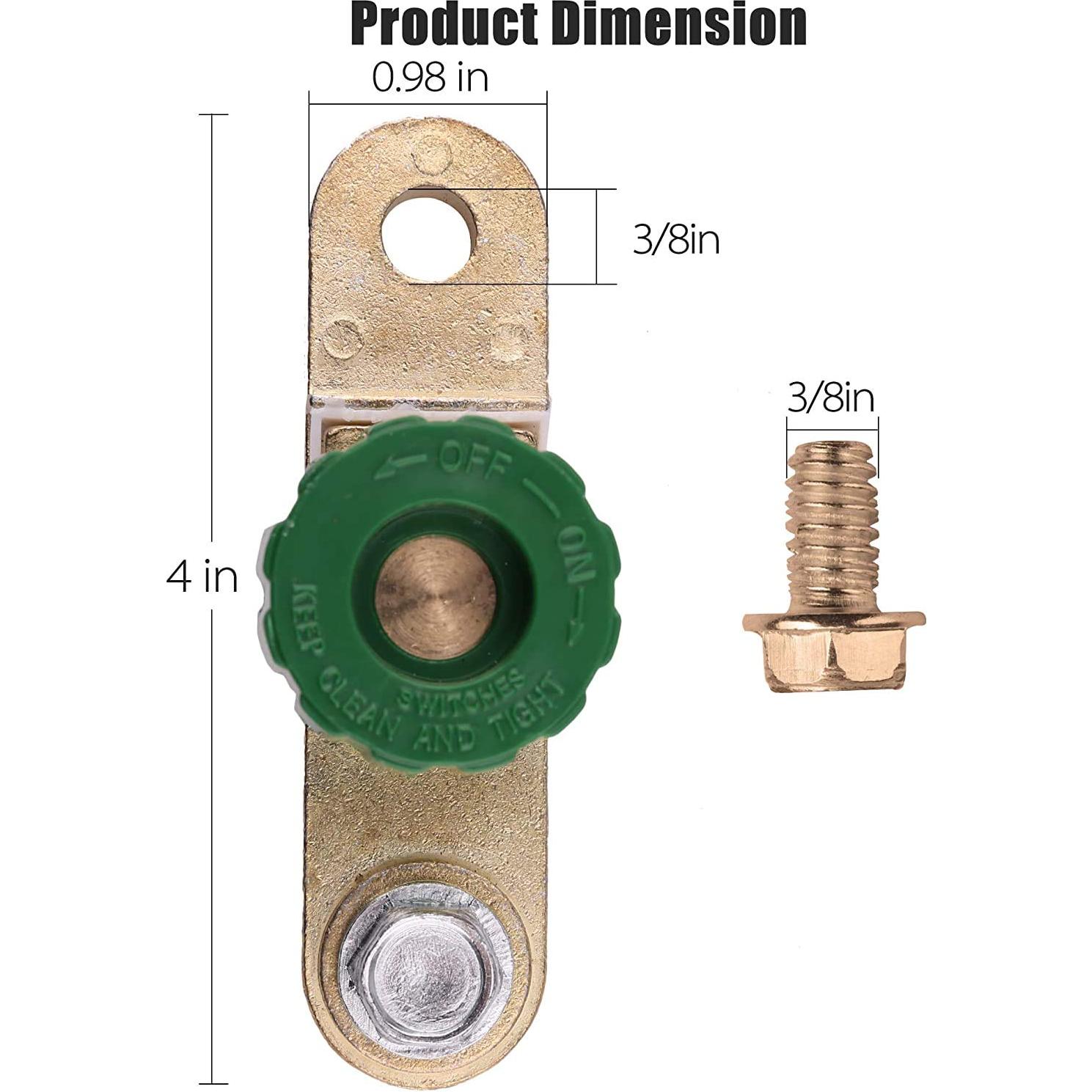 Interruptor de Desconexión de Batería LotFancy 12V 24V - 2 Pcs