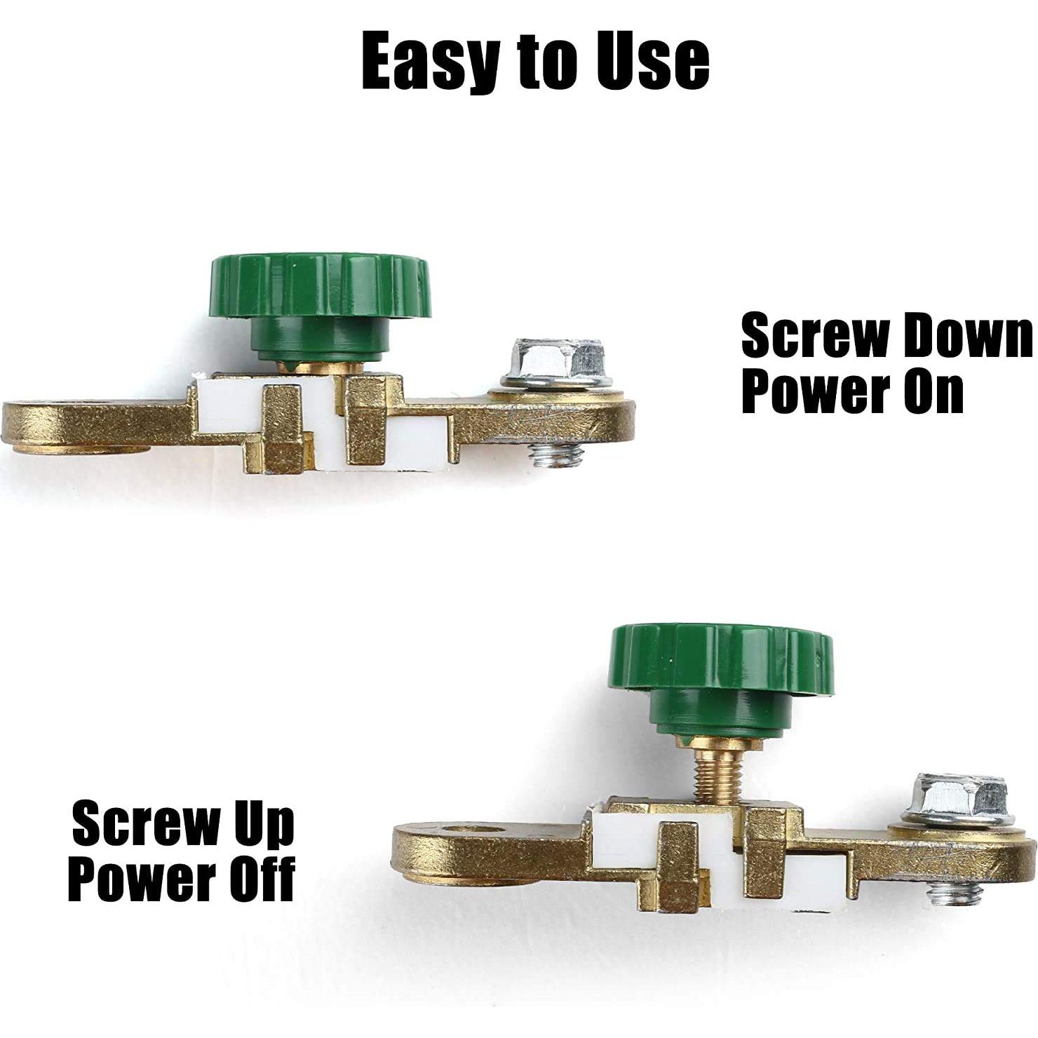 Interruptor de Desconexión de Batería LotFancy 12V 24V - 2 Pcs