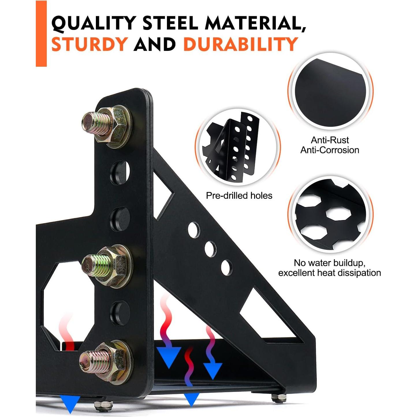 Bandeja de Montaje de Batería Lupar Ajustable 27x17.9x19.1 cm