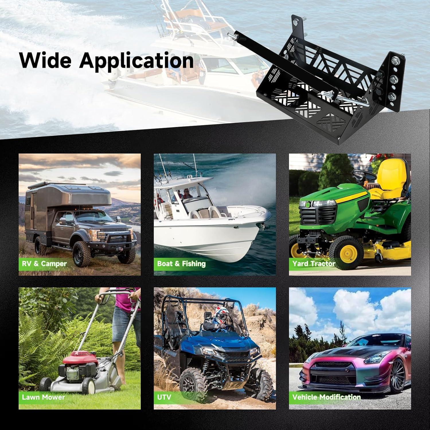 Bandeja de Montaje de Batería Universal XIKOBY Negra 2.47kg