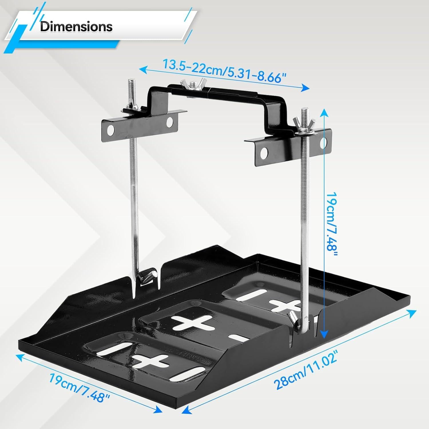 Kit de sujeción de batería OEMASSIVE 28x19cm ajustable