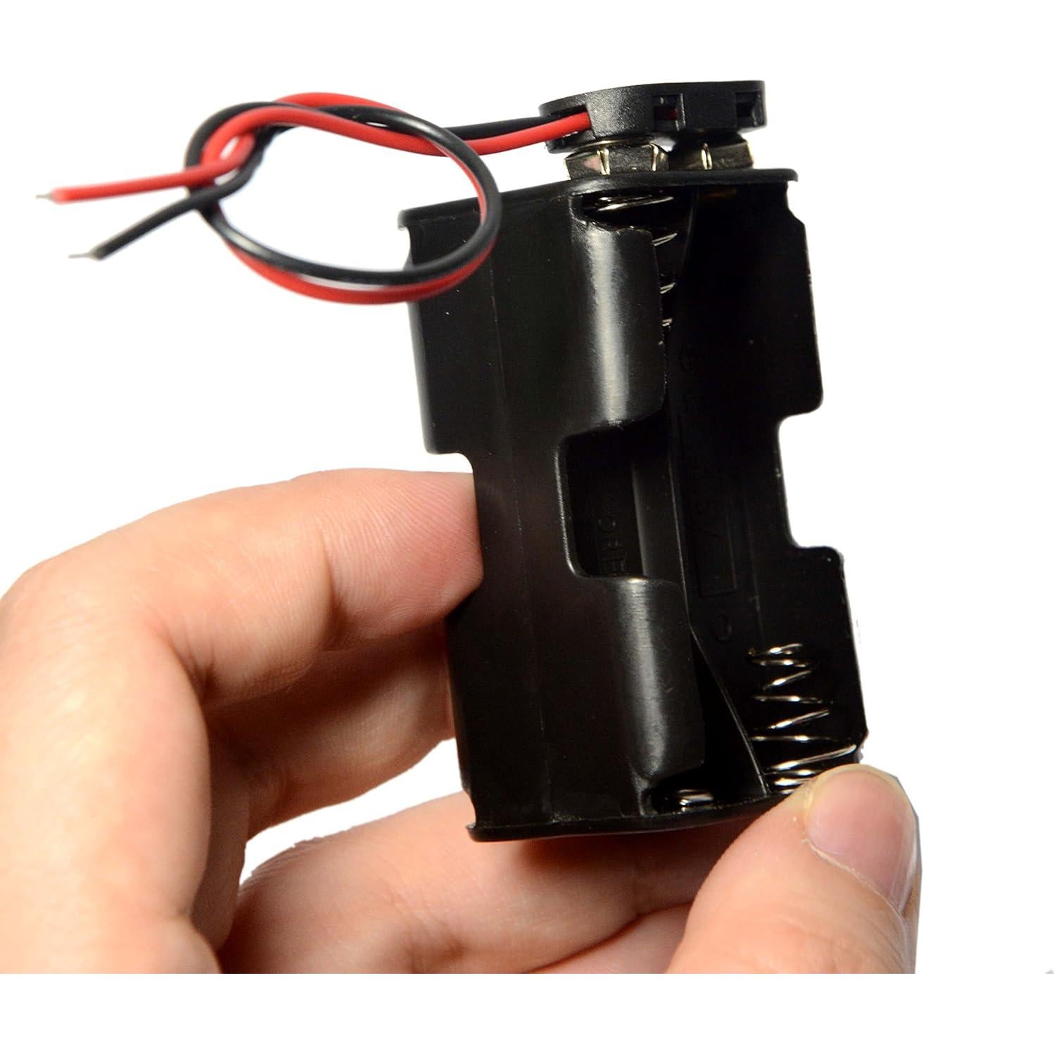 Soporte de Batería AA LAMPVPATH 4 Ranuras 3 Pcs 6V