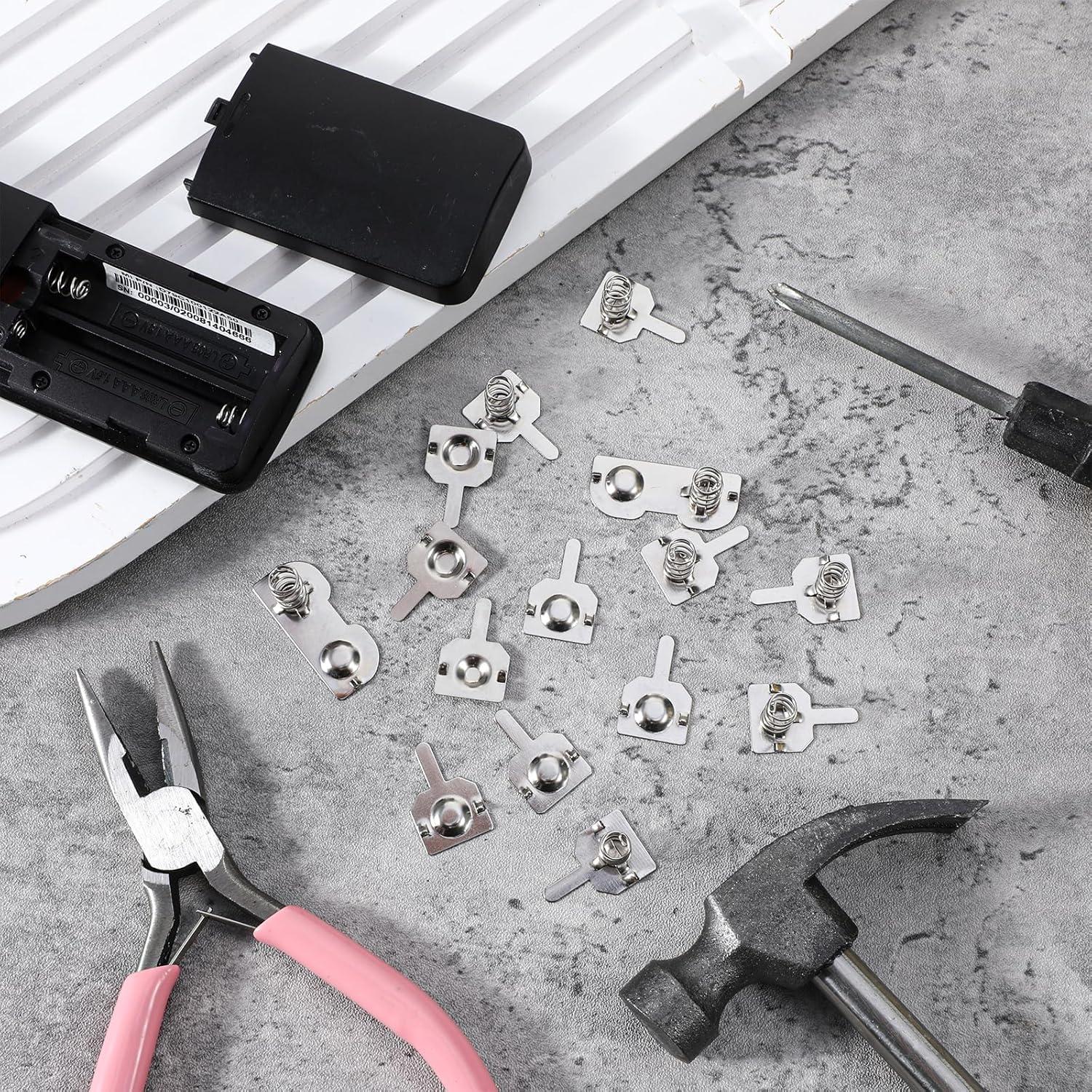 10 Pares Resortes de Batería AA Alrhso 12x11mm 12x28mm