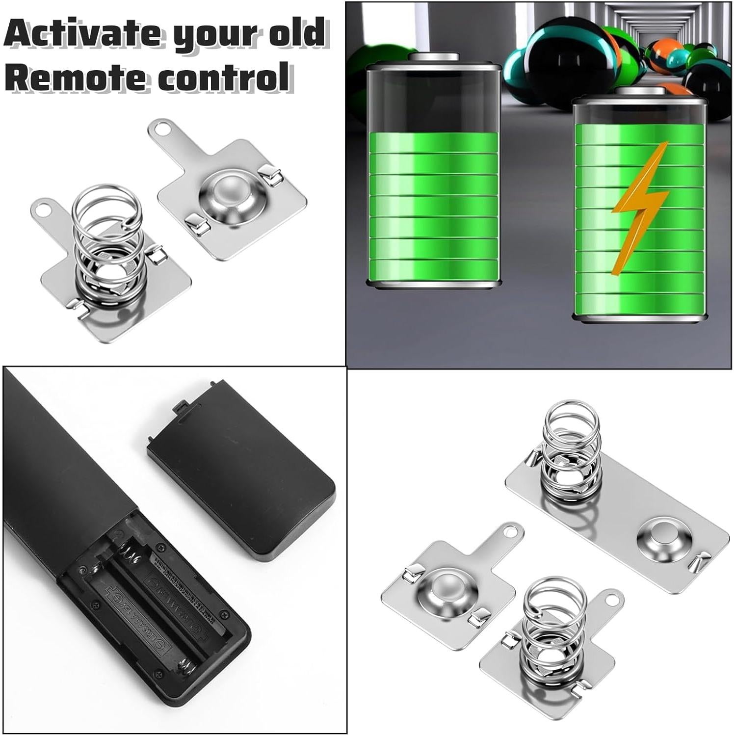 10 Pares Resortes de Batería AA Alrhso 12x11mm 12x28mm