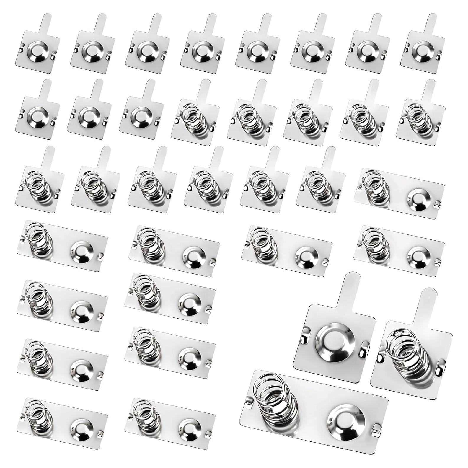 12 Pares de Resortes de Batería AA Psyqtsuary - Contacto Metal