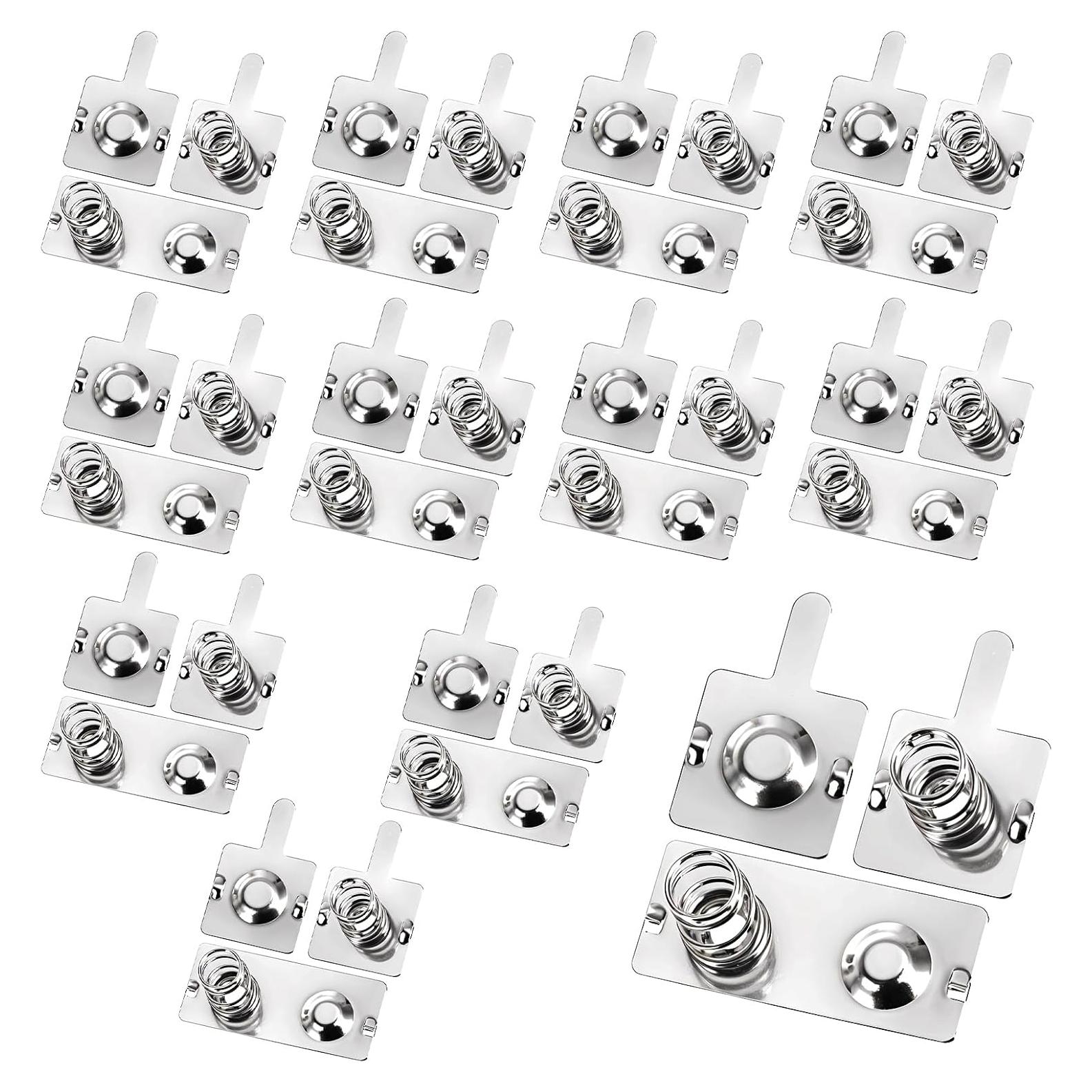 12 Pares Resortes de Batería AA Metal FdcLixuvol 19x12mm 23x10mm