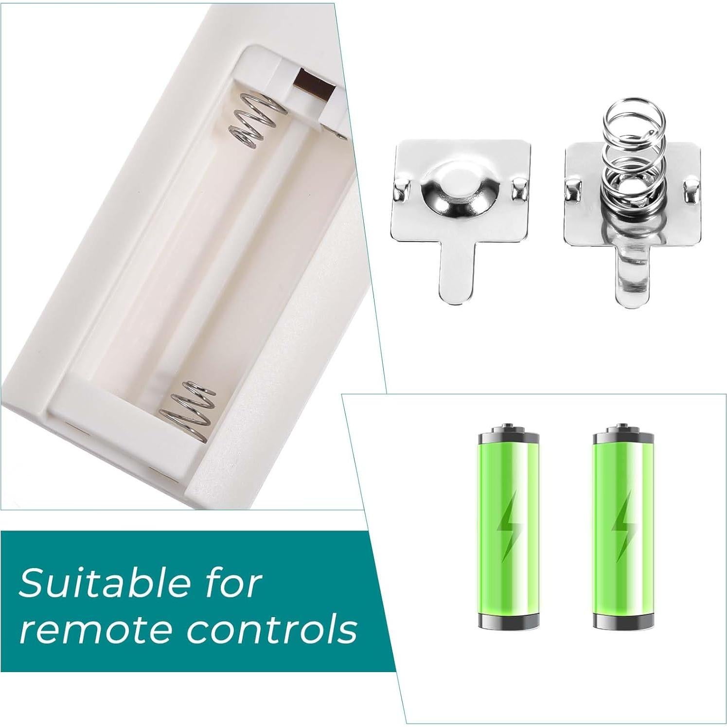 12 Pares Resortes de Batería AA Metal FdcLixuvol 19x12mm 23x10mm