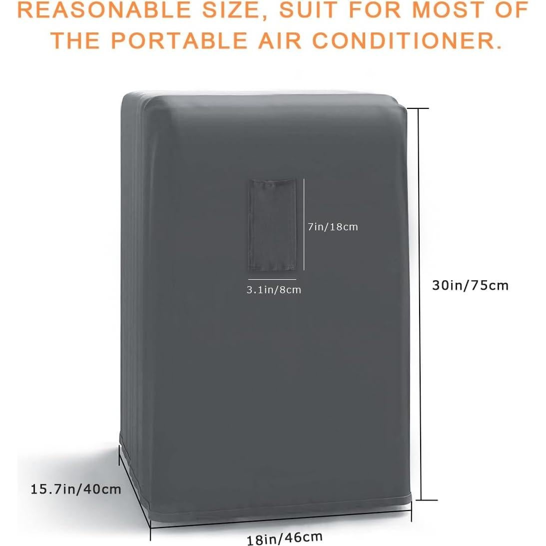 Funda de Aire Acondicionado Portátil Luxiv Gris 40 x 46 x 75 cm