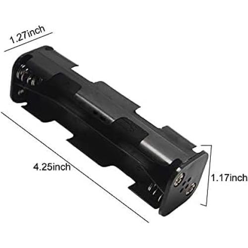 Paquete de 2 Soportes para 8 Baterías AA con Conector 12V