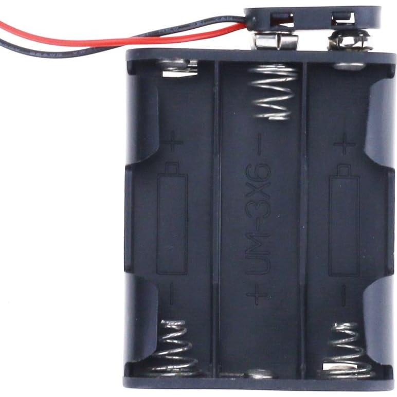 Soporte de Batería AA Hilitchi 6 Celdas con Conector Tipo T