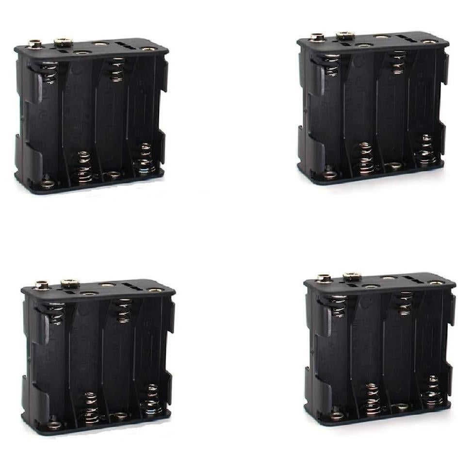 Paquete de 4 Soportes de Batería 8x AA MulticoloredLED 12V/9.6V
