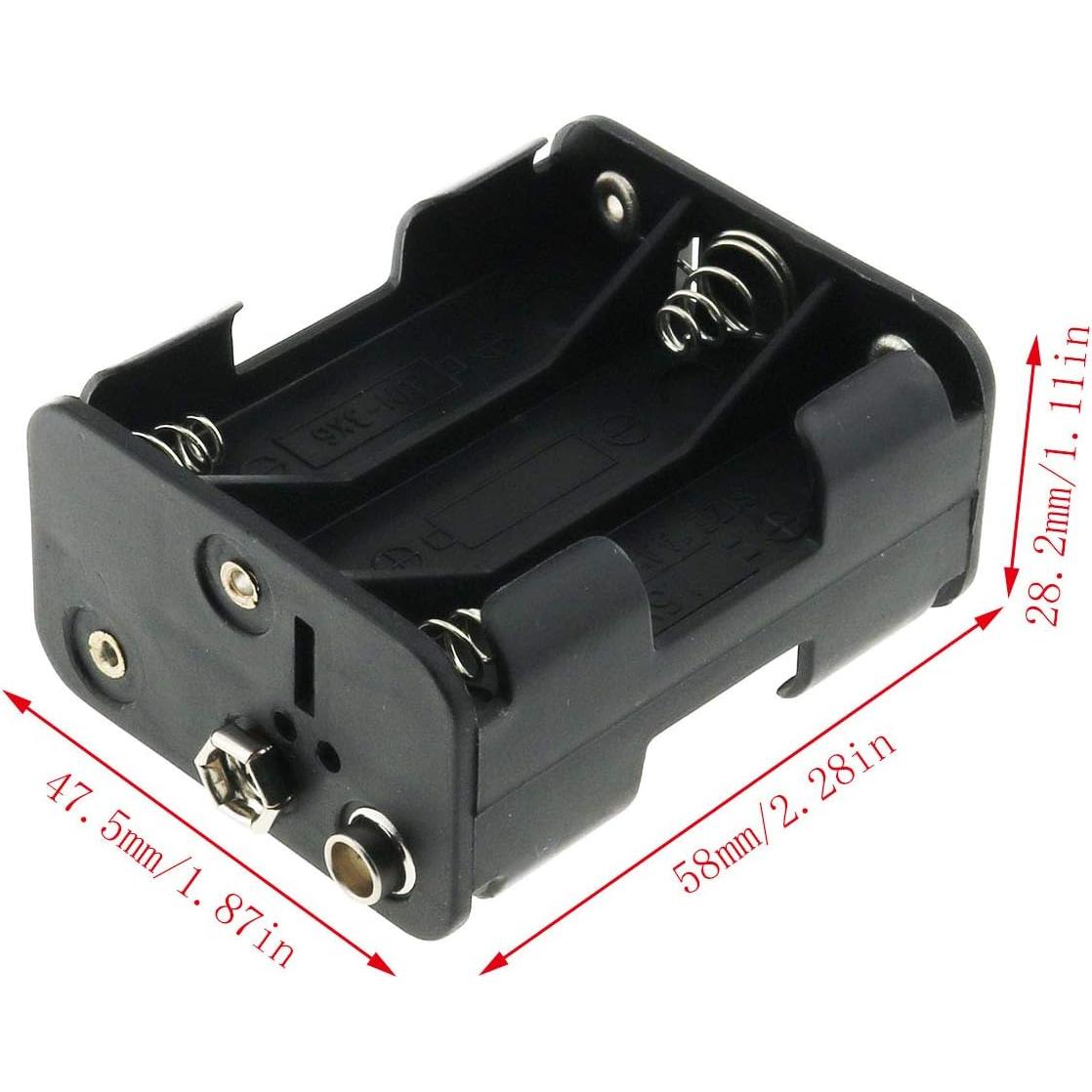 Soporte de Batería AA E-outstanding 2 Set 6V Negro