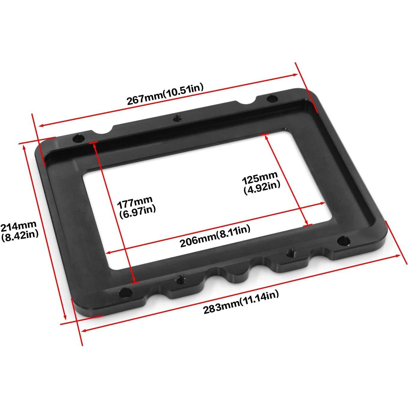 Bandeja de Batería WnSEu para Optima 34/78 - Aluminio Anodizado