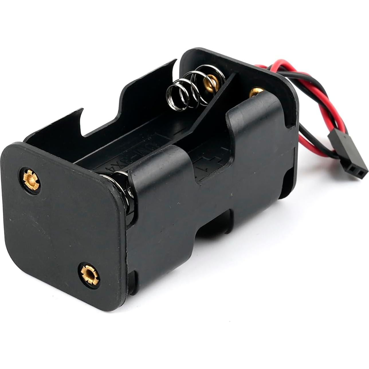 Soporte para 4 Baterías AA 6V + Clips Conector 9V Stemedu