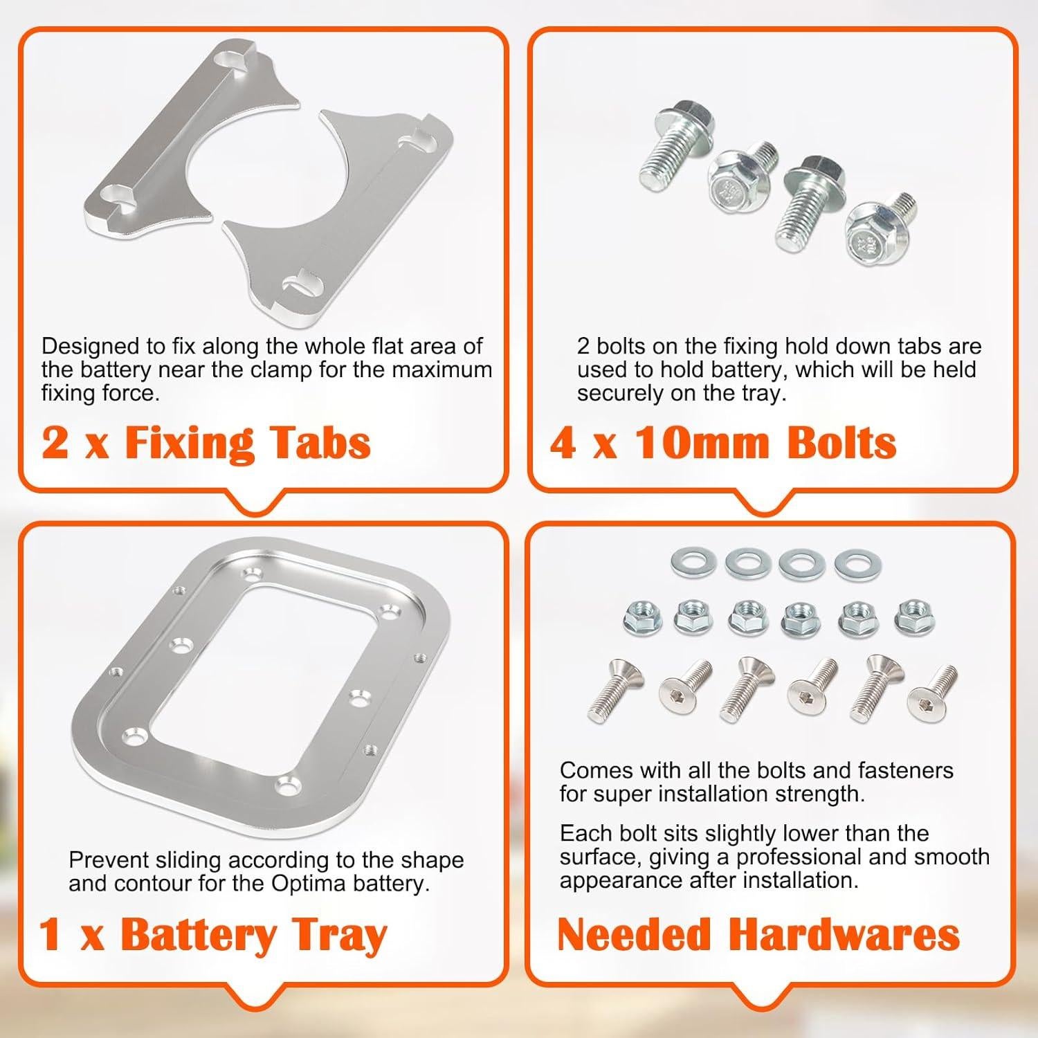 Bandeja de Batería de Aluminio Billet Bonbo 28.4x20.1cm