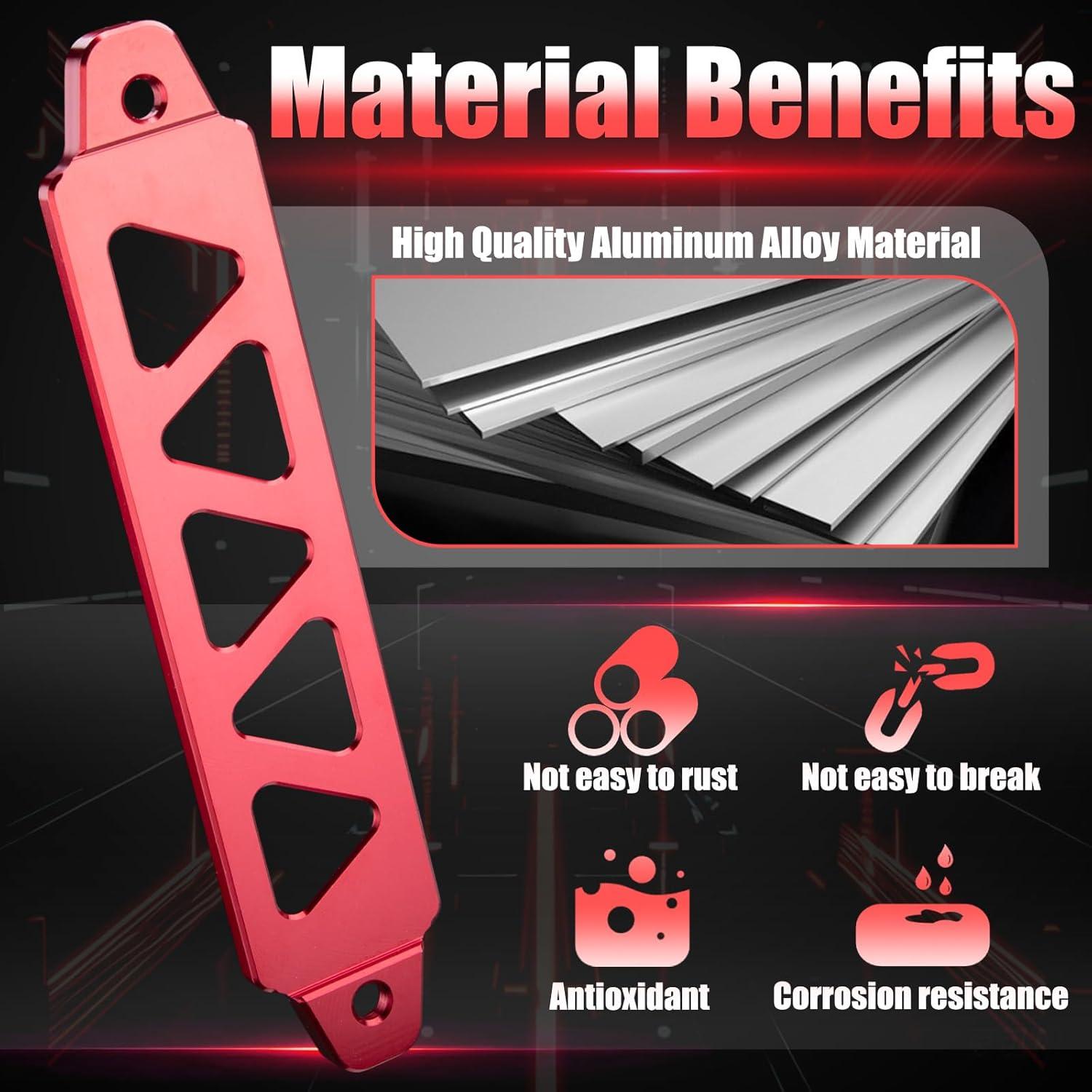 Soporte de Batería BFXM Rojo Universal 21.6 cm con Ganchos