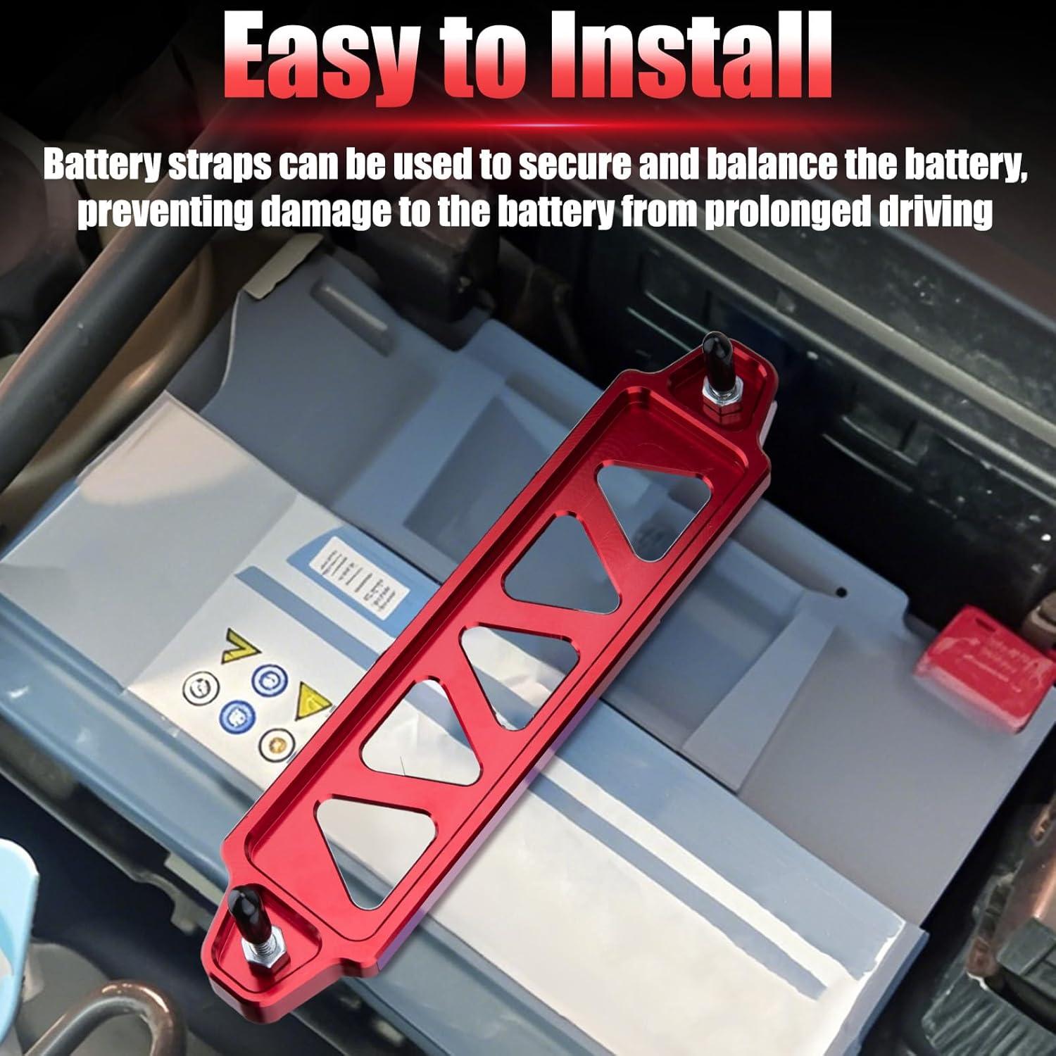 Soporte de Batería BFXM Rojo Universal 21.6 cm con Ganchos